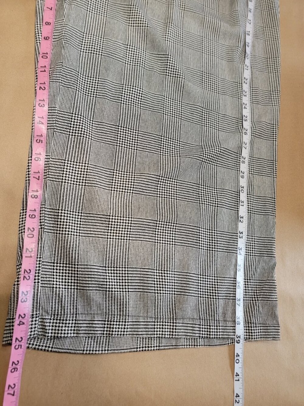 Torrid Size 24 Black White Plaid Wide Leg Crop Pant - Picture 12 of 15